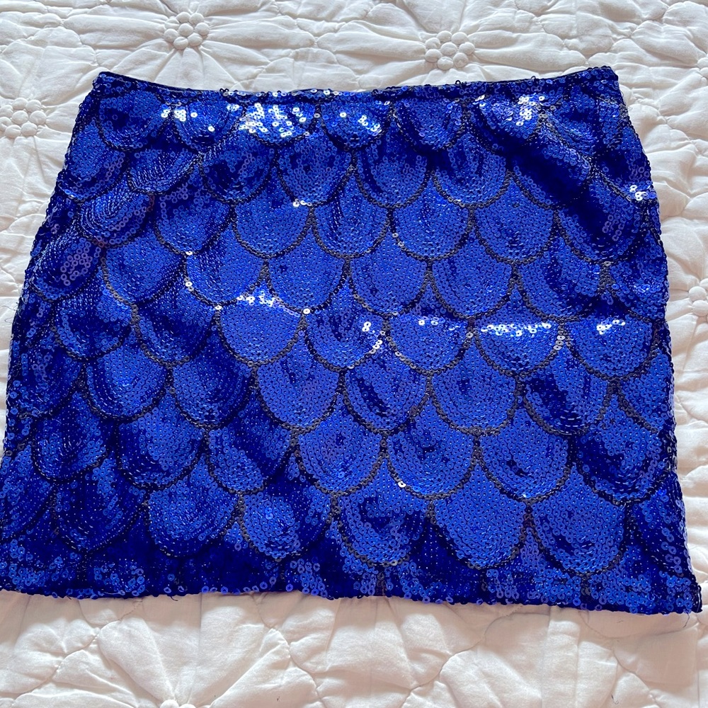 Sequin mini skirt